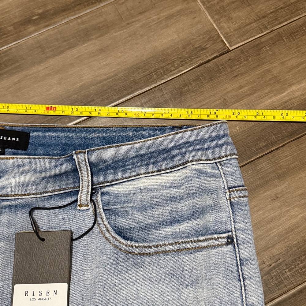 New Risen Tummy Control Stretchy Wide Leg Crop Jeans 3XL - Picture 9 of 11